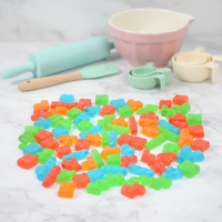 Blocs en gros, bonbons gélifiés en vrac, sac de 2,5 kg, mélange de jus de fruits sucré et acidulé, bonbons gélifiés, vitamine C E, saveurs fruitées assorties, forme de dessin animé