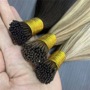 12-30 Inch I Tip Hair Extensions Human Hair Keratin I Tip hair Straight <b>Body</b> <b>Wave</b> All Colors Available Wholesale Fast Shipping - Product Image 3