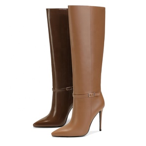 Bottines classiques <span class=keywords><strong>pour</strong></span> femmes à talon aiguille et bout pointu, polyvalentes <span class=keywords><strong>pour</strong></span> les occasions spéciales, idéales <span class=keywords><strong>pour</strong></span> l'automne, l'hiver et l'été. - Product Image 3