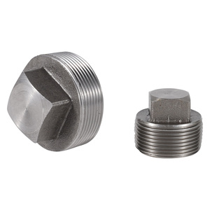 Asni b16.11 giả mạo vuông cắm 1/2 "#3000 NPT A105 NPT thép carbon phụ kiện đường ống giả mạo vuông đầu cắm - Product Image 4