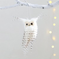 Nouveaux accessoires créatifs faits à la main pour arbre de Noël, pendentifs hiboux, ornements, décorations, petits cadeaux de festival, vente en gros