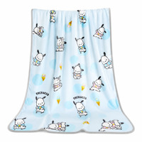 Couverture bébé en flanelle à imprimé numérique motif animal, adorable motif chien, réversible, douce, pour la décoration de la chambre d'enfant