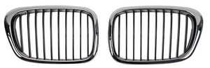 LUMA 95-04 griglia a lamella singola lucida/nero opaco per <span class=keywords><strong>BMW</strong></span> serie 5 <span class=keywords><strong>E39</strong></span> 1995-2004 griglia del <span class=keywords><strong>paraurti</strong></span> anteriore nuova condizione - Product Image 5
