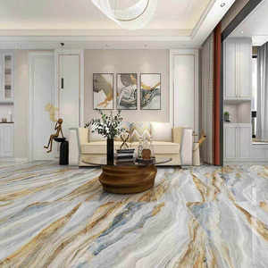 Carreaux de porcelaine de luxe, carrelage en céramique pour sol, 600x1200, antidérapant, carreaux <span class=keywords><strong>d</strong></span>'intérieur pour KTV, hôtel, club-house, grande dalle noire en porcelanato - Product Image 2