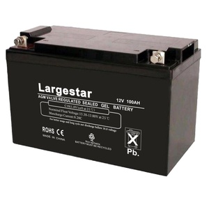 Batería solar <span class=keywords><strong>agm</strong></span> de ciclo profundo, 12v, 100ah, venta al por mayor, fábrica china