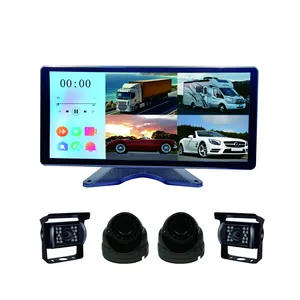 10.36 Inch Touch Screen Motion Detect 720P Or 1080P Night Vision Waterproof Wide Angle Side Dash Camera Of Buses