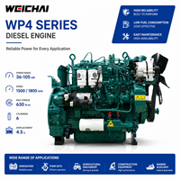 Moteur diesel d'origine SCDC Weichai série WP4, 36-105 kW, 1500/1800 tr/min, générateur industriel, pompe, moteur agricole, moteur de construction