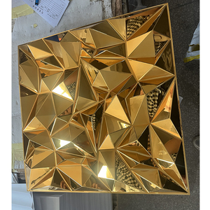 Papier peint décoratif brillant 3D effet miroir, panneau mural 3D en PVC pour <span class=keywords><strong>intérieur</strong></span> - Product Image 6