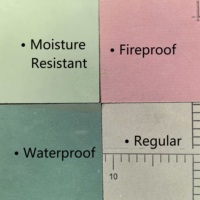 Panneaux de plâtre pour murs et plafonds d'hôtel, en papier renforcé, imperméables, ignifuges, à bas prix, modernes, fabriqués en Chine, conformes aux normes ASTM CE