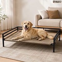 Camas Elevadas para Perros al por Mayor, con Malla Teslin y Estructura de Hierro, Cama Grande para Perros, Proveedor de Fábrica OEM ODM