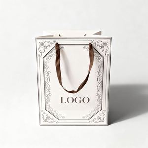 Manufacturer Direct <b>Gold</b> Foil Apparel Paper <b>Bag</b> Custom Luxury Paper Packaging for Shoe and Lingerie Stores - Product Image 1