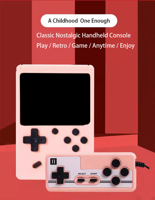 SUP Handheld Portable Mini Game Machine Includes 500 Games Dual Player Handheld Retro Game Console with Controller