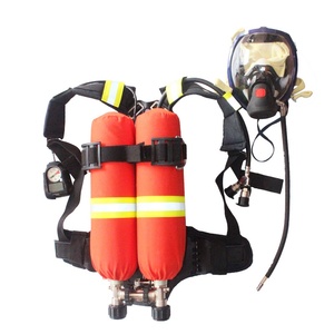 Respirateur à pression positive pour la lutte contre les incendies RHZKF, <span class=keywords><strong>masque</strong></span> à gaz à double cylindre 6.8 en fibre de carbone, <span class=keywords><strong>masque</strong></span> ouvert autonome - Product Image 1