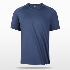 100% Polyester O-Cổ T-Shirts Người Đàn Ông Biểu Tượng Tùy Chỉnh Màu Rắn Chất Lượng Cao Thoáng Khí Đồng Bằng Nhuộm Người Đàn Ông Của Cơ Bản Tee - Product Image 5