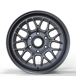 Jantes de voiture en aluminium de style racing, noires plates, 17 pouces, 6x139.7, moyeux de roue, jantes pour <span class=keywords><strong>BBS</strong></span> - Product Image 2