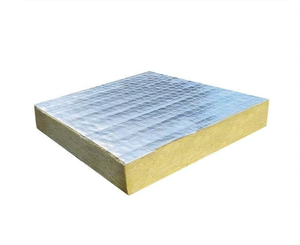 Panneau acoustique en <span class=keywords><strong>laine</strong></span> <span class=keywords><strong>de</strong></span> roche industrielle 120 kg/m3 100 mm avec revêtement en feuille d'aluminium, matériau d'isolation minérale en pierre <span class=keywords><strong>de</strong></span> basalte pour toiture et <span class=keywords><strong>mur</strong></span> - Product Image 5