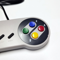 Mando de juego fino Joy para SNES Super Nintendo, estilo Original