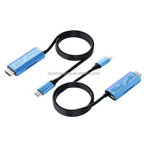 Directo de fábrica 8K 60HZ Tipo-C <span class=keywords><strong>Cable</strong></span> convertidor USB 1,8 m CNC Crafts Macho-Macho para consola de juegos HDTV Micrófono Altavoz Proyector - Product Image 6
