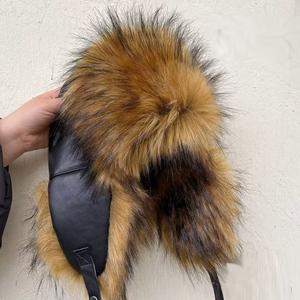 Mới Sang Trọng Cổ Điển Lông Tự Nhiên Nga Mùa Đông Earflap <span class=keywords><strong>Hat</strong></span> Mùa Đông Người Đàn Ông Của Bạc Faux <span class=keywords><strong>Fur</strong></span> Aviator Mũ Ấm - Product Image 5
