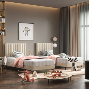 <span class=keywords><strong>Muebles</strong></span> de dormitorio modernos, juego de cama, doble, tamaño Queen, King, tapizado de cuero, cartón, Panel de madera, <span class=keywords><strong>muebles</strong></span> de <span class=keywords><strong>Hotel</strong></span>, 3 años - Product Image 2