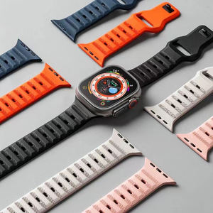 Correa Deportiva de Silicona para Apple <span class=keywords><strong>Watch</strong></span>, Correa Deportiva de Flúor de 49mm, 40mm, 44mm, 45mm, 38mm, para Iwatch Series 8, 7, 6, Se, 5, 4, 3 - Product Image 1