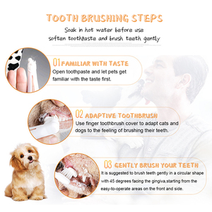 Kit <span class=keywords><strong>de</strong></span> Cuidado Dental <span class=keywords><strong>para</strong></span> <span class=keywords><strong>Perros</strong></span> con 2 Cepillos <span class=keywords><strong>de</strong></span> <span class=keywords><strong>Dientes</strong></span> <span class=keywords><strong>de</strong></span> Dedo, 1 Cepillo <span class=keywords><strong>de</strong></span> Doble Cara y 1 <span class=keywords><strong>Pasta</strong></span> Dental <span class=keywords><strong>para</strong></span> <span class=keywords><strong>Perros</strong></span> - Product Image 4