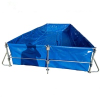 Usine à la recherche de partenaires Bâche ronde pliable durable personnalisée Réservoirs de poissons Biofloc d'étang à poissons de ferme d'aquaculture