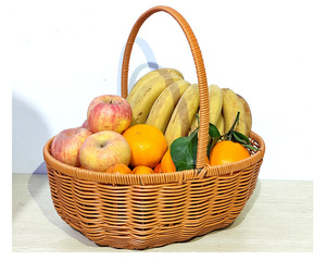 Wholesale Hand-woven <b>Flower</b> <b>Basket</b> Household Goods Fresh Natural Garden Rattan Storage Decoration - Product Image 4