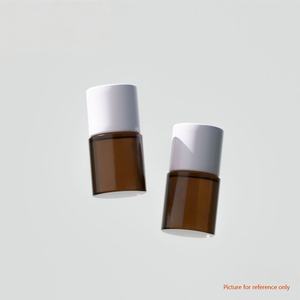 Flacon en verre ambré de 15 ml à embout cloche pour arômes et parfums avec bouchon en résine phénolique - Product Image 2