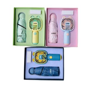 Set de Regalo al por Mayor para Niñas, 2 Piezas: Abanico y Mini Paraguas, Regalo de Cumpleaños para Mujer, Ideal para Promoción - Product Image 3