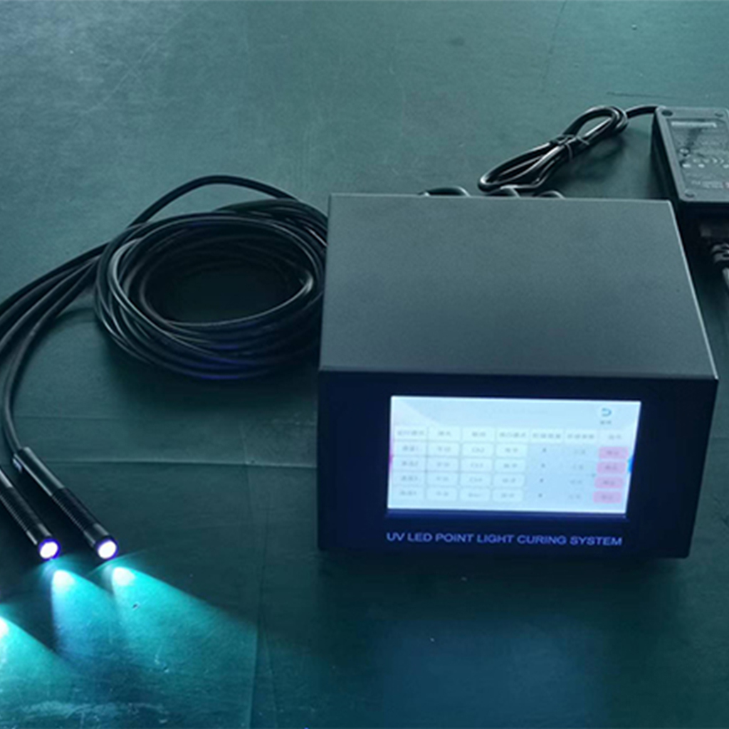 LED UV Spot UV Curing with Four Lamp Heads 365nm 395nm 405nm Wavelength Options