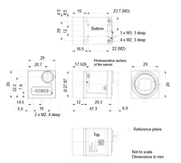 Kamera Visi Mesin Pemindai Area Basler Ace U AcA720-520um 0.3MP USB 3.0 untuk Inspeksi Otomatis