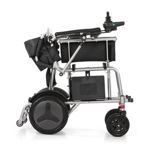 Silla de ruedas motorizada portátil ultraligera plegable 2025, silla de ruedas eléctrica 4x4 de playa de aluminio para ancianos para adultos - Product Image 4