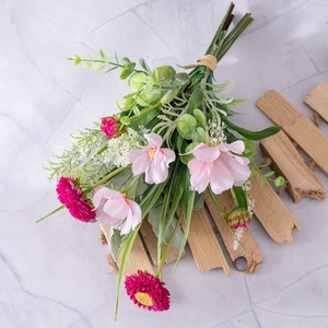 Bouquet de fleurs artificielles Meidi Daisy en tissu tissé plastique, décoration d'intérieur, accessoires de mariage CF01295A - Product Image 3