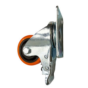 <span class=keywords><strong>Prix</strong></span> d'usine Roulettes pivotantes en PVC orange à usage moyen 2.5/3/4/5 pouces 100 mm avec chariot <span class=keywords><strong>Fort</strong></span> et roue <span class=keywords><strong>de</strong></span> roulettes d'équipement - Product Image 6