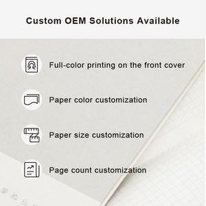 Professional <b>Square</b> Journal <b>Notebook</b> Graphilo Style Customizable Personalized Cover Made of <b>Paper</b> for School Use - Product Image 5