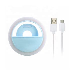 <span class=keywords><strong>Anneau</strong></span> lumineux LED rose pour Selfie, lumière de remplissage Mobile, Charge USB, téléphone, flashs, lentille, lampes lumineuses - Product Image 6