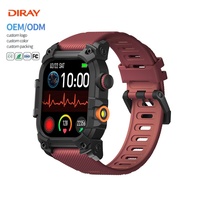 Reloj Inteligente DIRAY S6 al por Mayor para Hombre, Pantalla IPS HD de 2.01'', Llamadas por Bluetooth, IP68, Linterna LED, +100 Deportes, Frecuencia Cardíaca, SpO2, Sueño, 350mAh, OEM