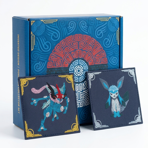 Jeu de table tendance sur le thème du voyage, boîte mystère, aimant de réfrigérateur, édition limitée, plaque d'art à collectionner, holographique laser - Product Image 1