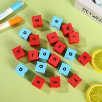 Dés en EVA souple de qualité supérieure pour l'apprentissage précoce : alphabet, phonétique, lecture et orthographe