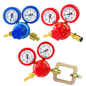 YQY-08 Shockproof Oxygen Gauge Pressure Reducer 1/4 In Outlet For Oxygen Acetylene Propane Gas Cylinder - Product Image 1