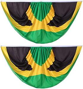 Bandera Patriótica de <span class=keywords><strong>Jamaica</strong></span> para Interiores/Exteriores, 3 x 6 Pies, Plisada, de Fibra de Vidrio, Decoración para Porche Delantero, para Celebraciones - Product Image 6