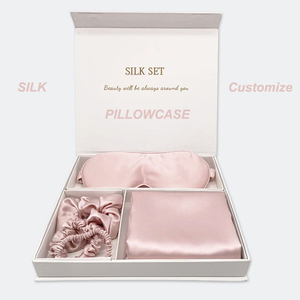 wholesale customized paper box eye mask packaging pillowcase box magnetic closure rigid gift box with foam insert