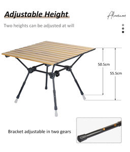 Table de camping pliante compacte ultralégère en aluminium pour pique-nique, café, repas et barbecue - Product Image 5