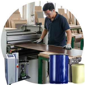Adhesivo de laminación de fusión en caliente <span class=keywords><strong>PUR</strong></span> para carpintería resistente al calor y productos químicos para tableros de densidad paneles de madera y plástico cuero de PVC - Product Image 4