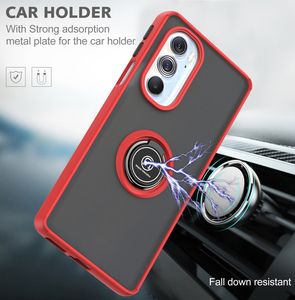 Funda de teléfono Tpu Pc 2 en 1 a prueba de golpes para <span class=keywords><strong>Moto</strong></span> <span class=keywords><strong>Edge</strong></span> X30 <span class=keywords><strong>30Pro</strong></span>, soporte de anillo de dedo de Metal magnético para coche, funda trasera para <span class=keywords><strong>Moto</strong></span> X30 Plus - Product Image 5