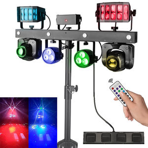 อุปกรณ์ดีเจแอลอีดีบาร์ระบบเคลื่อนย้ายโปรพร้อมขาตั้งไฟดีเจ12x1W 5in1 LED RGBW ไฟเวทีเลเซอร์ - Product Image 6