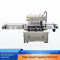 Machine de bouchage automatique à grande vitesse Zhongjie, de qualité alimentaire, en acier inoxydable 304, pour les contenants en plastique, en papier et en conserve, haute efficacité