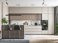 Meuble de cuisine modulaire de style européen, armoire de salle de bain, coiffeuse, buffet, armoire de rangement murale, écologique