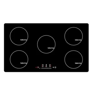 Five Burners Hot Pot Stove Built-in Induction Cooktop Built in Magnetic Cooker Machine Touch Sensing I5-01